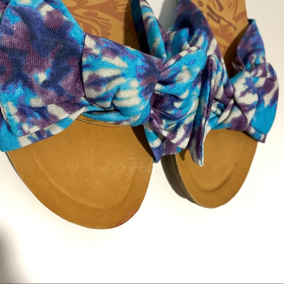 Blowfish Ginah Turq Dye Pop Slide Sandals - NWT - Picture 5 of 16